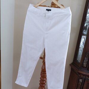Comfortable White Pants, IM NYC, Cotton, Size - 10